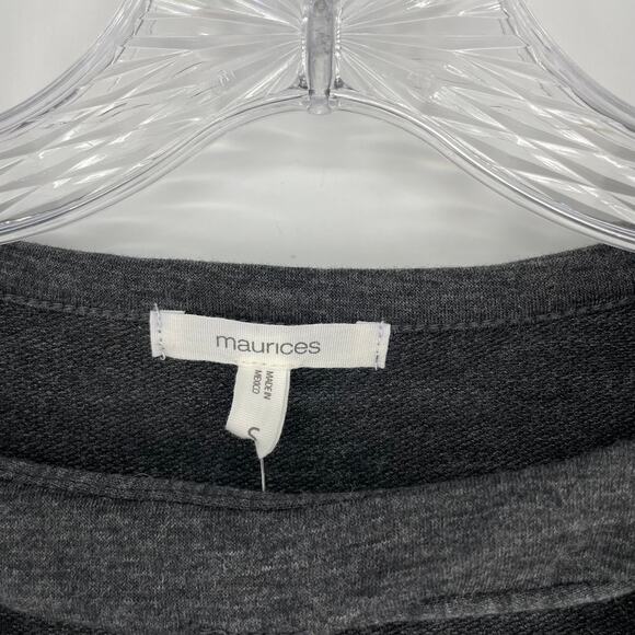 Maurices Cutout Soft Gray Sweatshirt Size Small - Picture 5 of 6